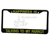 License Plate Frame I Love Talking to My Parrot