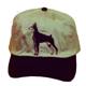 Cap 100% Cotton with Embroidered Doberman