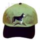 Cap 100% Cotton with Embroidered Siberian Husky