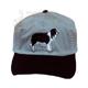 Cap 100% Cotton with Embroidered Border Collie