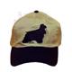 Cap 100% Cotton with Embroidered Cocker Spaniel Black