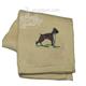 Cotton Terry Cloth Dog Hand Towel with Embroidered Boxer