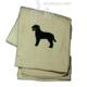 Cotton Terry Cloth Dog Hand Towel with Embroidered Lab Black