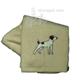Cotton Terry Cloth Dog Hand Towel w/Embroidered Jack Russell