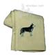 Cotton Terry Cloth Dog Hand Towel with Siberian Husky