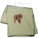 Cotton Terry Cloth Dog Hand Towel w/Embroidered Pomeranian