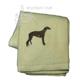 Cotton Terry Cloth Dog Hand Towel with Embroidered Greyhound