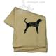 Cotton Terry Cloth Dog Hand Towel with Embroidered Blue Tick