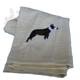 Cotton Terry Cloth Dog Hand Towel with Embroidered Pit Bull