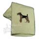 Cotton Terry Cloth Dog Hand Towel with Embroidered Airedale