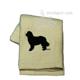 Cotton Terry Cloth Dog Hand Towel w/Embroidered Newfoundland