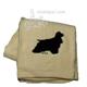 Cotton Terry Cloth Dog Hand Towel w/Embroidered Cocker Black