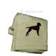 Cotton Terry Cloth Dog Hand Towel with Embroidered Vizsla