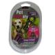 Flashing LED Pet Blinker Pink and Jade for Large Breeds
