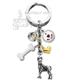 Key Chain Boxer with 5 Charms