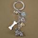 Key Chain Cocker Spaniel with 5 Charms