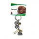 Key Chain Pekingese with 5 Charms