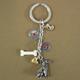 Key Chain Rottweiler with 5 Charms