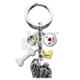 Key Chain Shih Tzu with 5 Charms