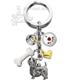 Key Chain West Highland White Terrier with 5 Charms