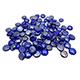 Gem Stones Flat Marbles Pearl Blue Aquarium Decoration
