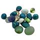 Gem Stones Flat Marbles Opaque Aquarium Decoration