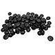 Gem Stones Flat Marbles Black Aquarium Decoration