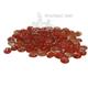 Gem Stones Flat Marbles Swirl Orange/Clear Aquarium Decor