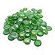 Gem Stones Flat Marbles Pearl Green Aquarium Decoration