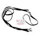 Pet Walker-Plus Nylon Leash 2-Dog Black Small