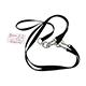 Pet Walker-Plus Nylon Leash 2-Dog Black Medium