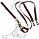 Pet Walker-Plus Nylon Leash 2-Dog Red Large