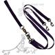 Pet Walker-Plus Nylon Leash 2-Dog Purple Large