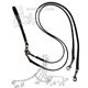 Pet Walker-Plus Black Leather 2-Dog Leash Small
