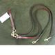 Pet Walker-Plus Brown Leather 2-Dog Leash Large