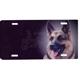 Aluminum Dog Breed License Plate with German Shepherd