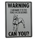 Sign Pit Bull I Can Make It to the Fence in 2.8 Seconds 