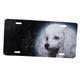 Aluminum Dog Breed License Plate with Poodle