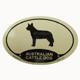 Euro Style Oval Dog Decal Australian Cattle Dog