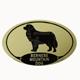 Euro Style Oval Dog Decal Bernese Mountain Dog