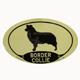 Euro Style Oval Dog Decal Border Collie