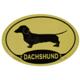 Euro Style Oval Dog Decal Dachshund