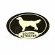 Euro Style Oval Dog Decal Golden Retriever