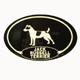 Euro Style Oval Dog Decal Jack Russell Terrier