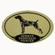 Euro Style Oval Dog Decal German Shorthair Pointer