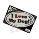6-inch Oval I Love My Dog! Decal 