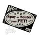 6-inch Oval Spay or Neuter your Pet! Decal