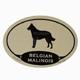 Euro Style Oval Dog Decal Belgian Malinois
