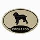 Euro Style Oval Dog Decal Cockapoo