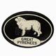Euro Style Oval Dog Decal Great Pyrenees